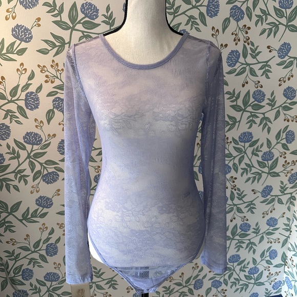 Anthropologie Sheer Lace
Long-Sleeve Bodysuit - Picture 5 of 9